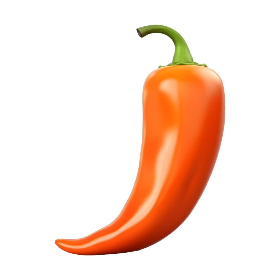 AI generated Red Pepper or Chili on Transparent background - Ai Generated png