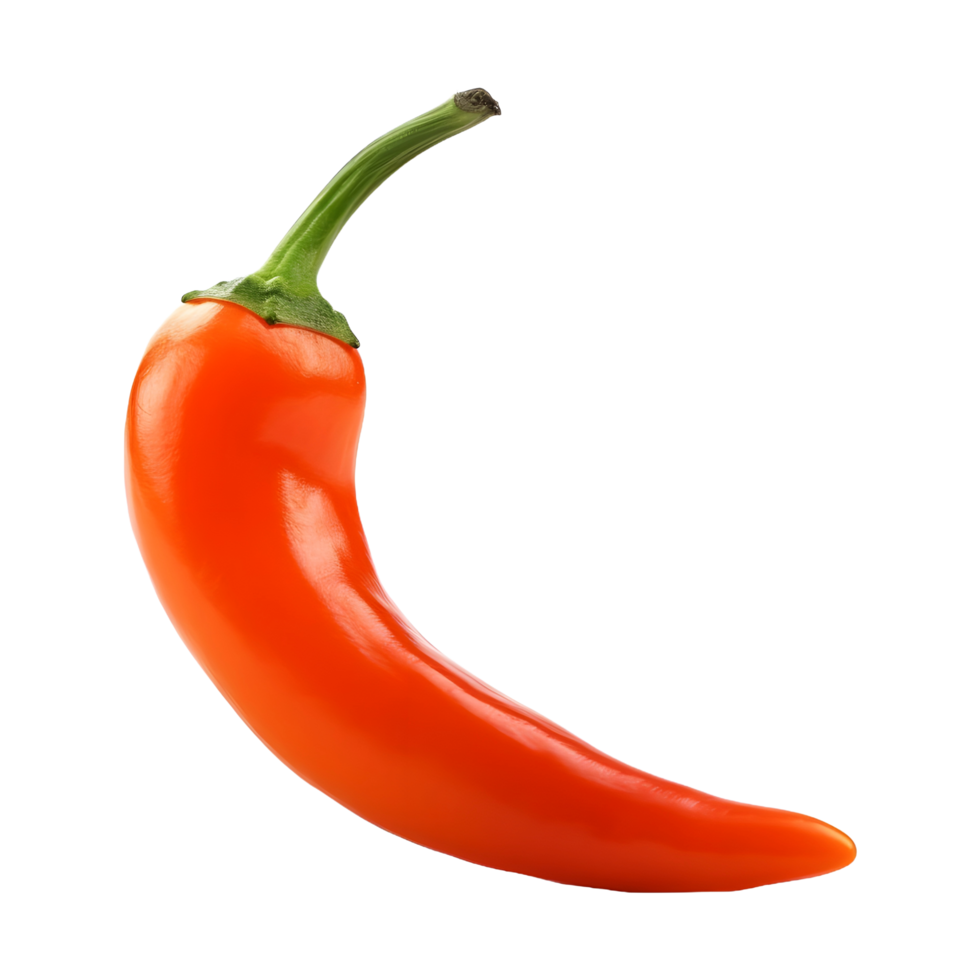 AI generated Red Pepper or Chili on Transparent background - Ai Generated png