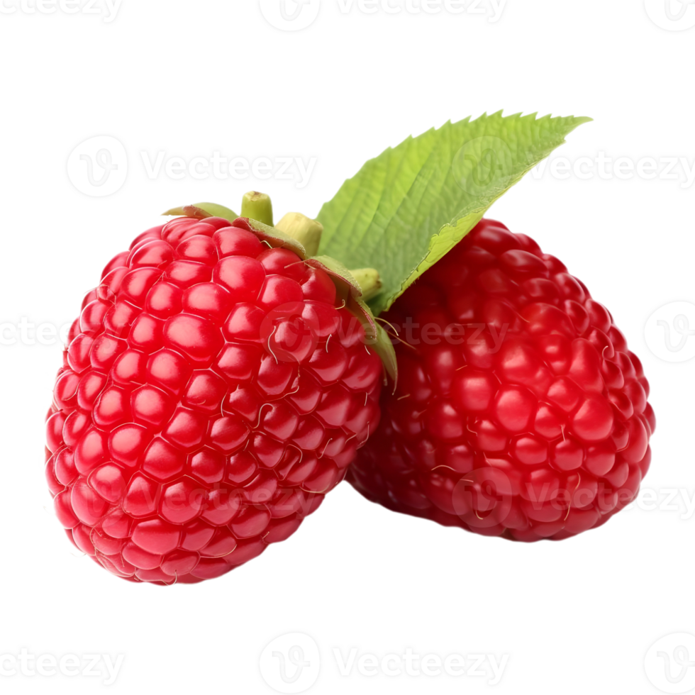 AI generated Raspberry on Transparent background - Ai Generated png