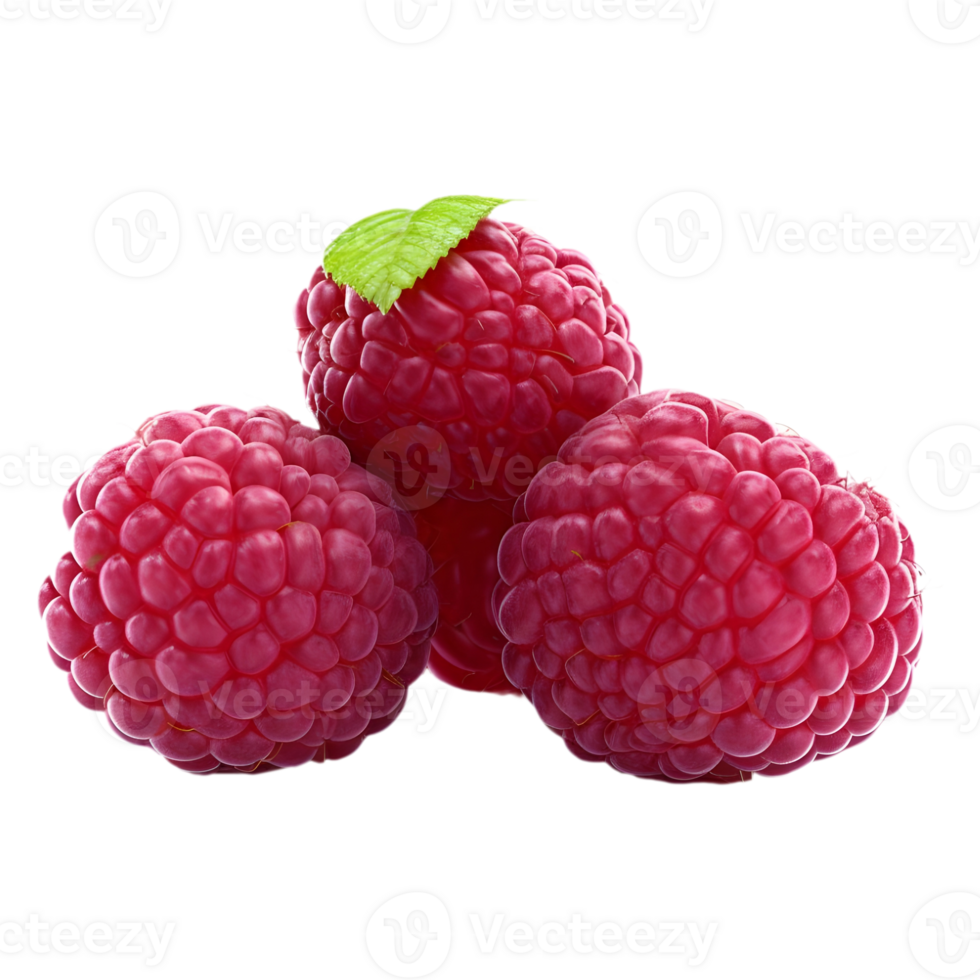 AI generated Raspberry on Transparent background - Ai Generated png