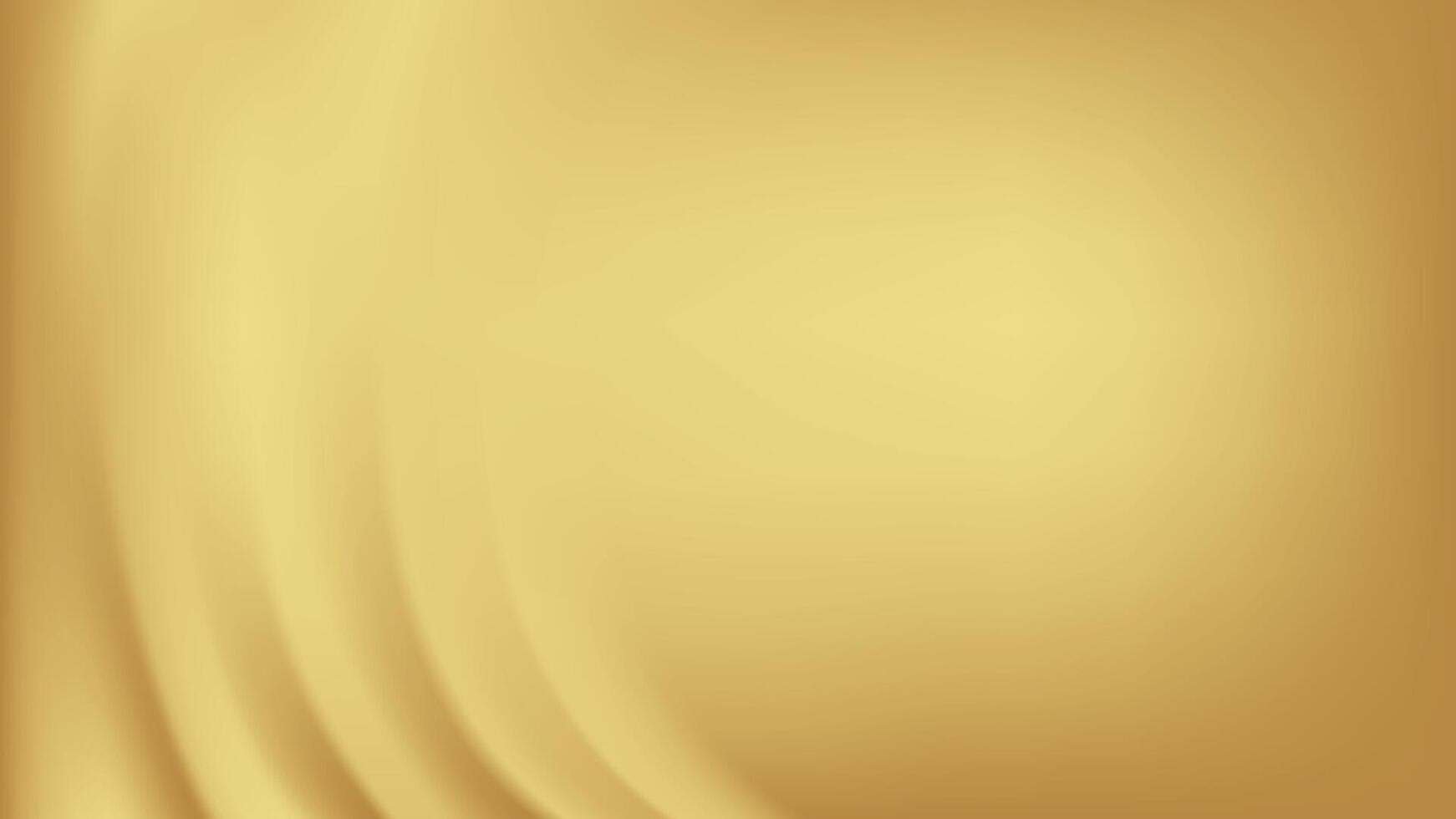 Gold abstract blurred gradient background. Vector illustration.