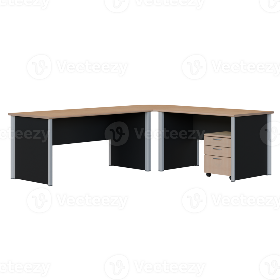 Director Desk 3D Render Design Element png