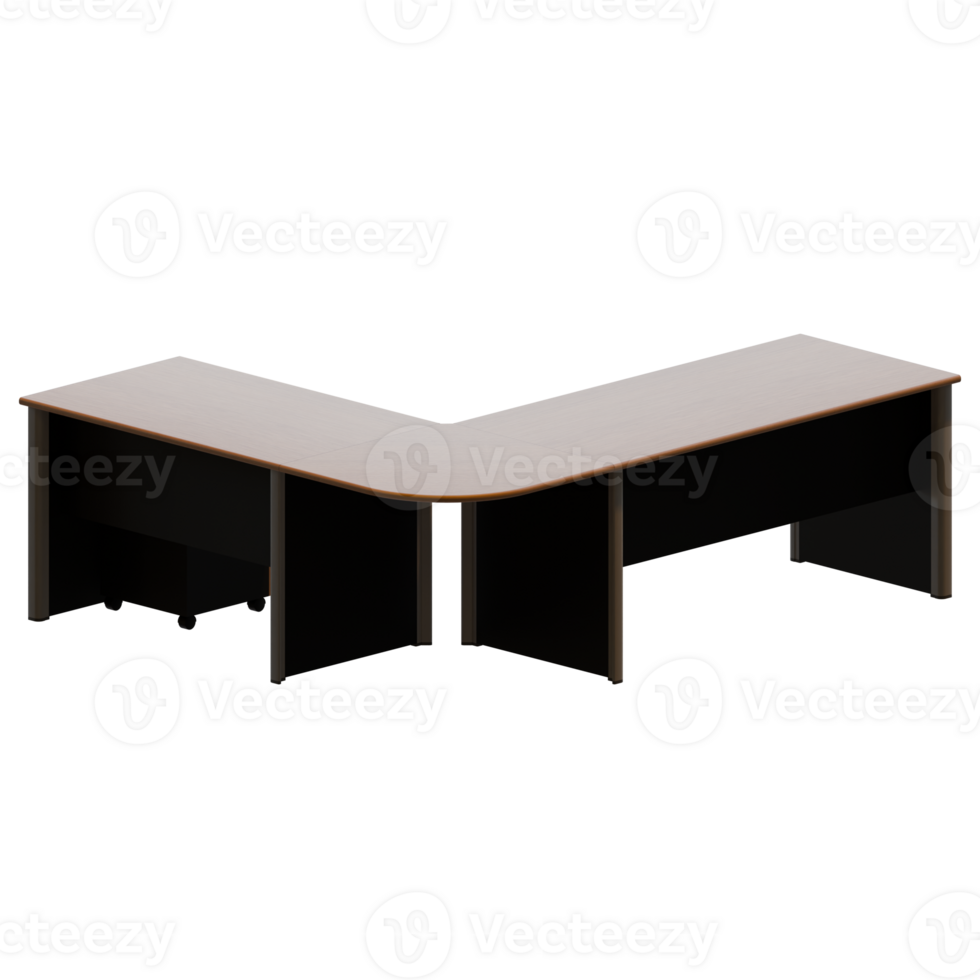 Director Desk 3D Render Design Element png