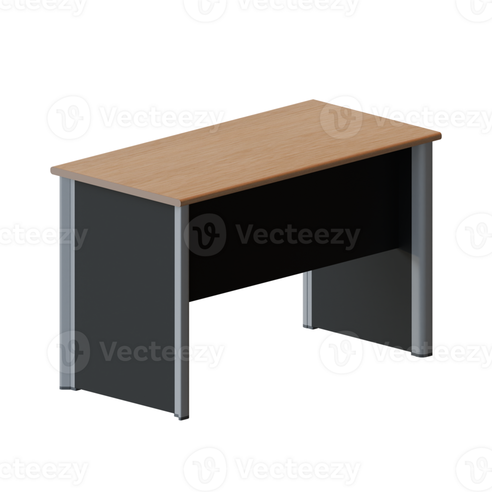 Staff Desk 3D Render Design Element png