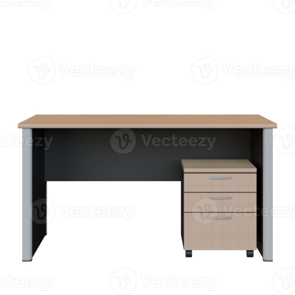 Manager Desk 3D Render Design Element png