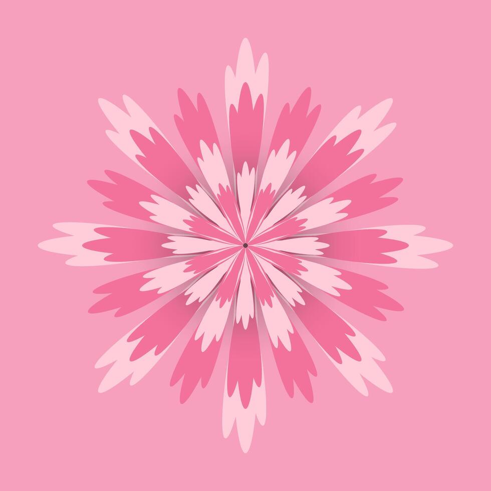 un rosado flor para De las mujeres día bandera. rosado color internacional De las mujeres día concepto para pancartas, telarañas, telones de fondo, letras, tarjeta postal vector, ilustración vector