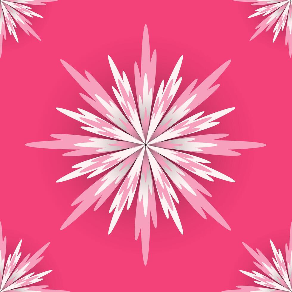 The International Women's Day. Greeting card design with pink flower for Women's Day banner background vector illustration