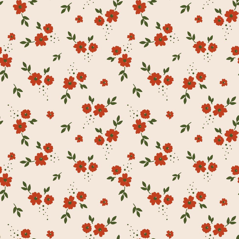 cute flower blossom seamless pattern. pastel color. Pattern for textiles, wrapping paper, wallpapers, backgrounds vector