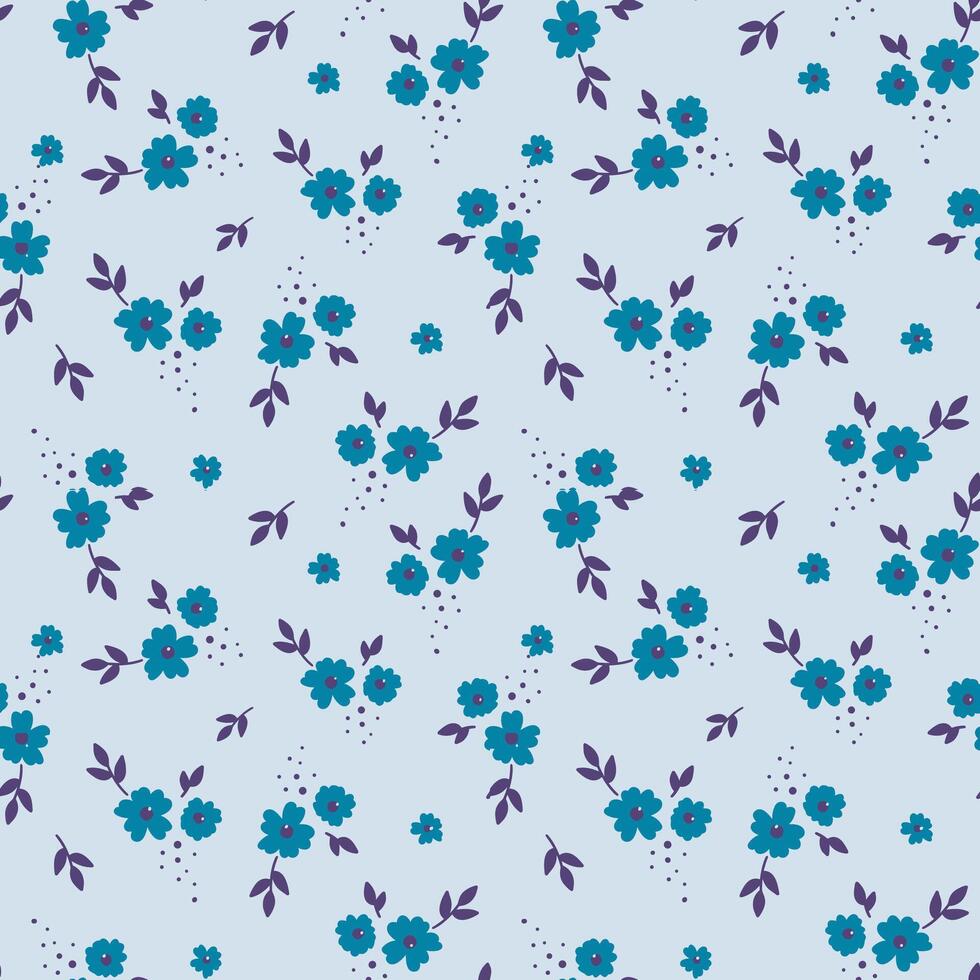 cute flower blossom seamless pattern. pastel color. Pattern for textiles, wrapping paper, wallpapers, backgrounds vector