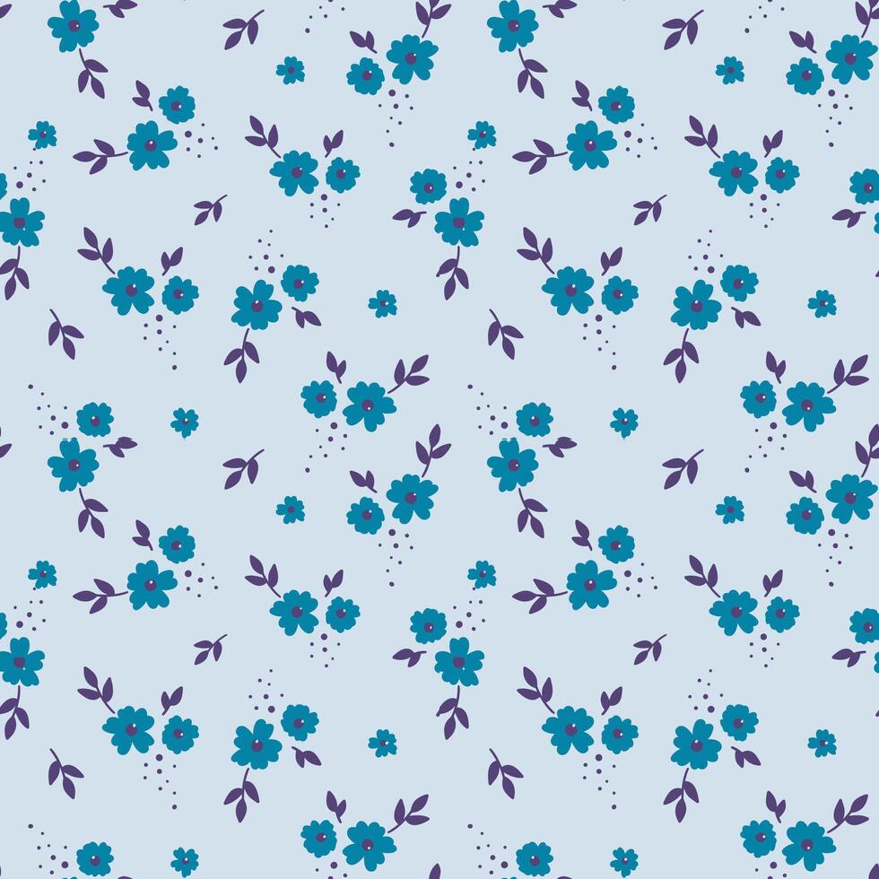 cute flower blossom seamless pattern. pastel color. Pattern for textiles, wrapping paper, wallpapers, backgrounds vector