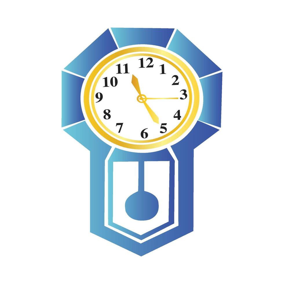 watch wall clock vector illustration