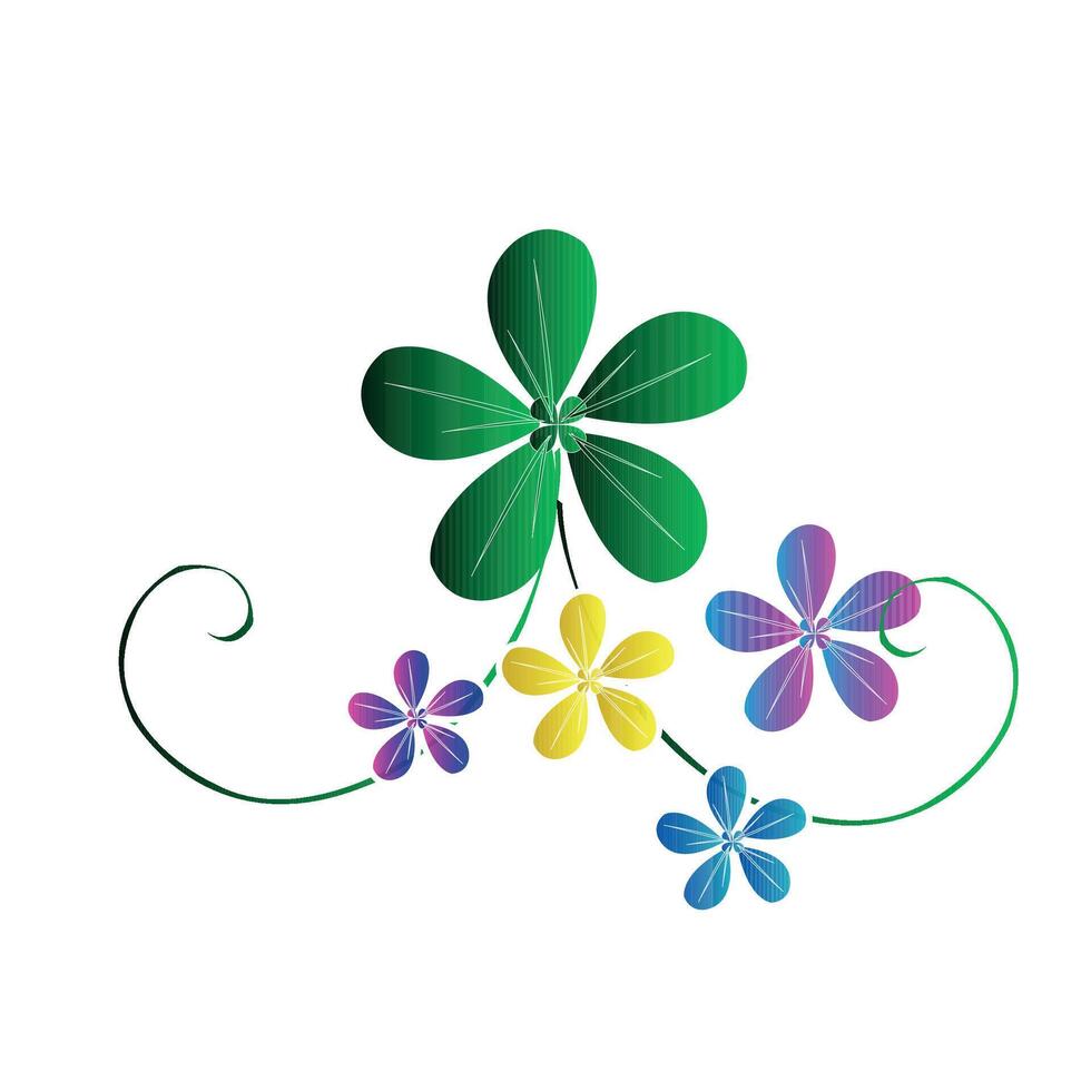 floral decorative oriental ornament vector