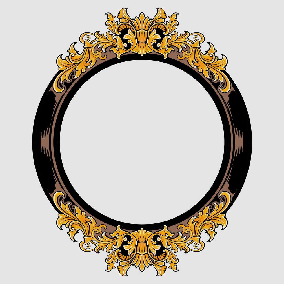 Luxury Frame Ornament Wedding Decoration Border vector