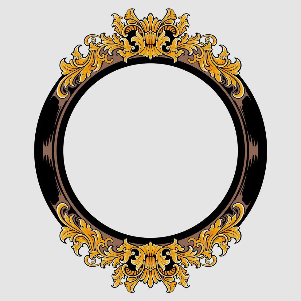 Luxury Frame Ornament Wedding Decoration Border vector