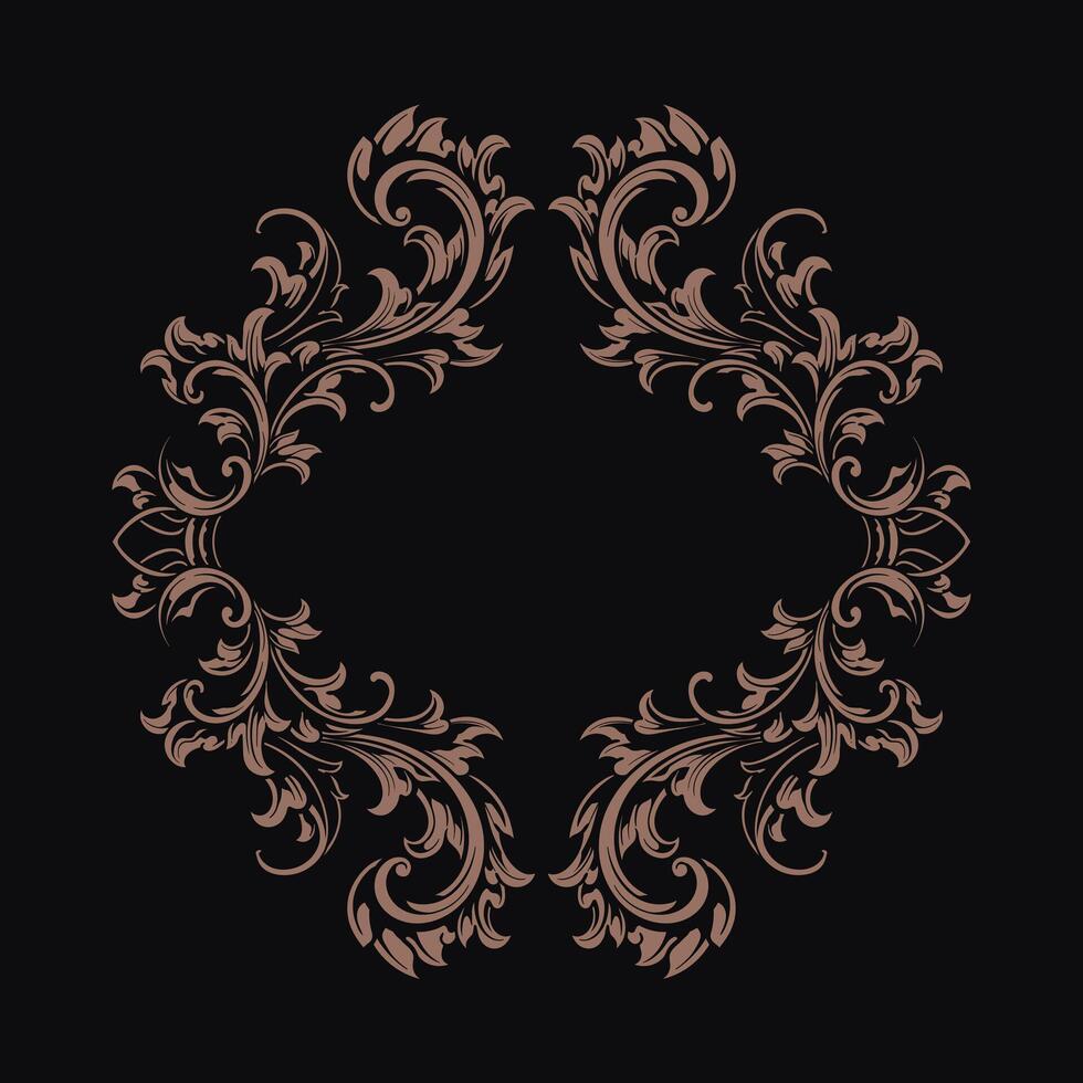 Luxury Frame Ornament Wedding Decoration Border vector