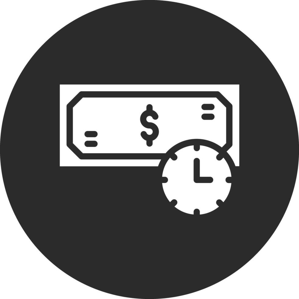 pago hora vector icono