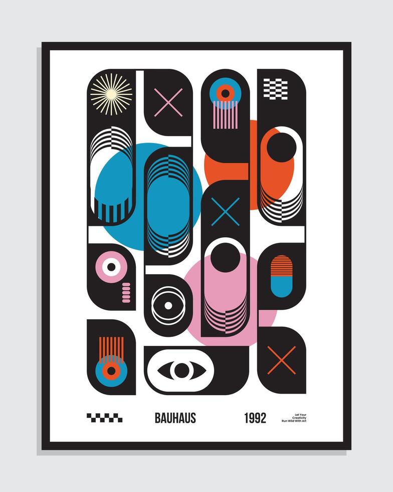 poster design illustration vector wall art, print art template editable