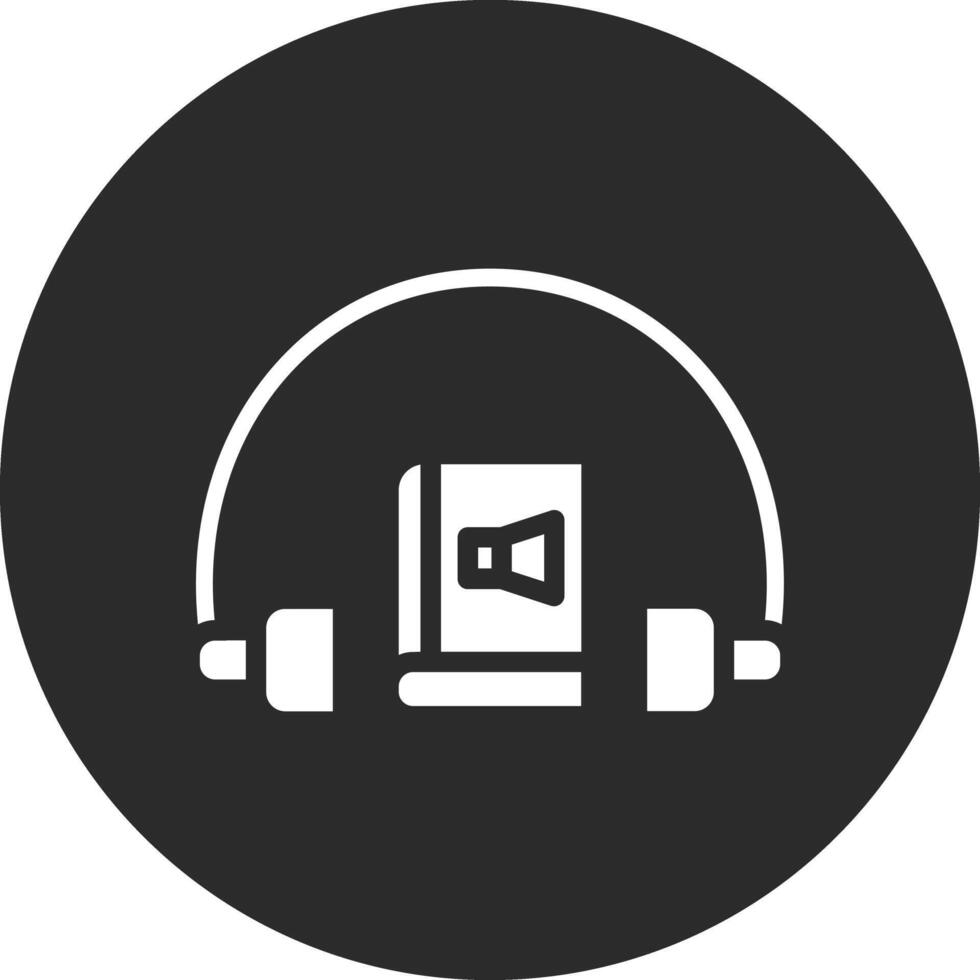 icono de vector de audiolibro