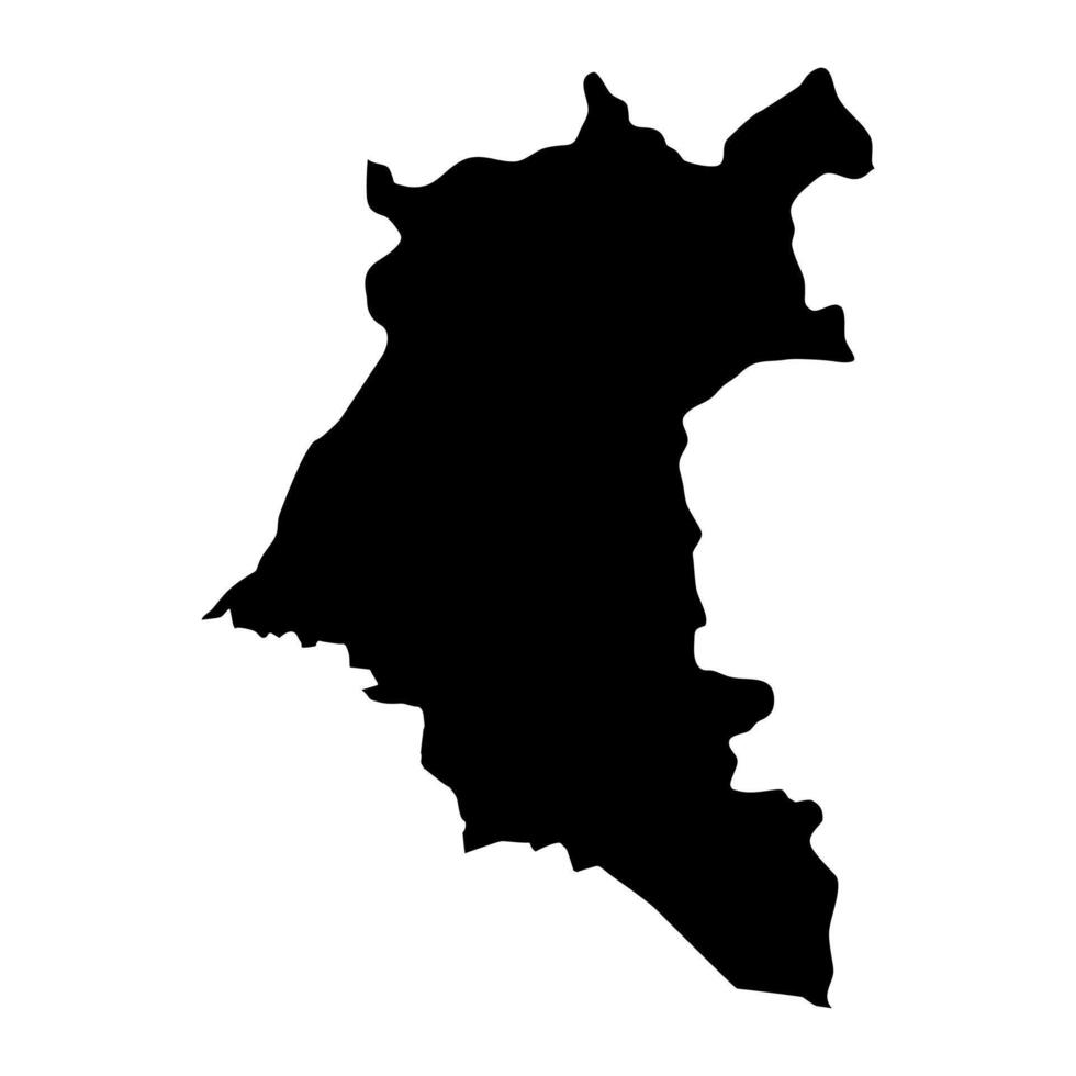 Daraa Governorate map, administrative division of Syria. Vector illustration.