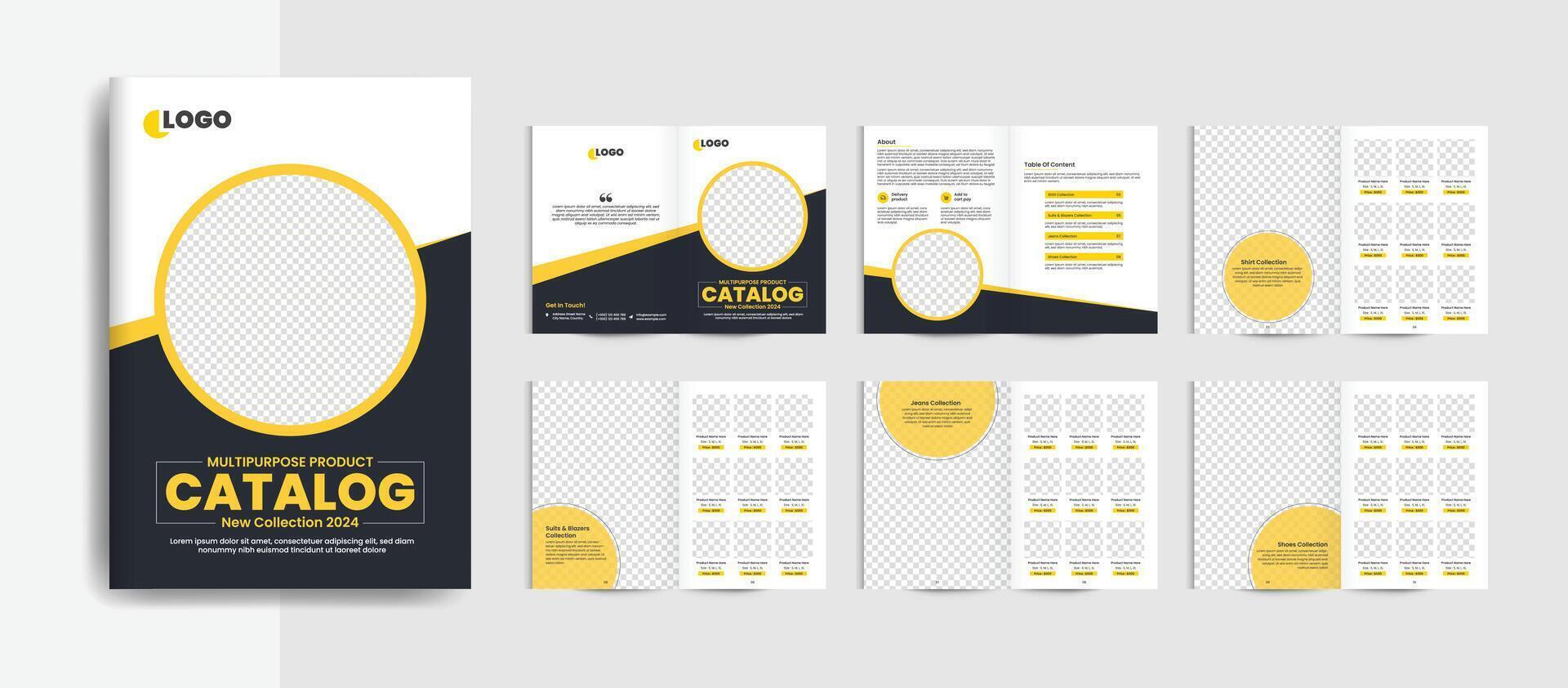 Product catalog or catalogue template design vector