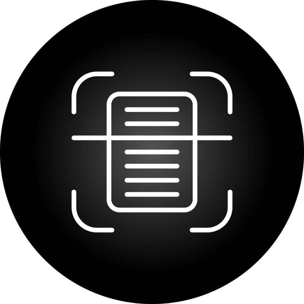 Document Scanning Vector Icon