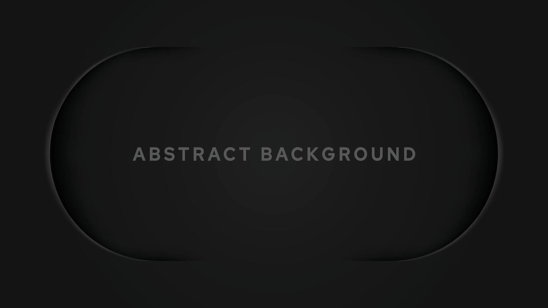 3D black geometric abstract background overlap layer on dark space with waves shape decoration Minimalist modern graphic design element cutout style concept vector