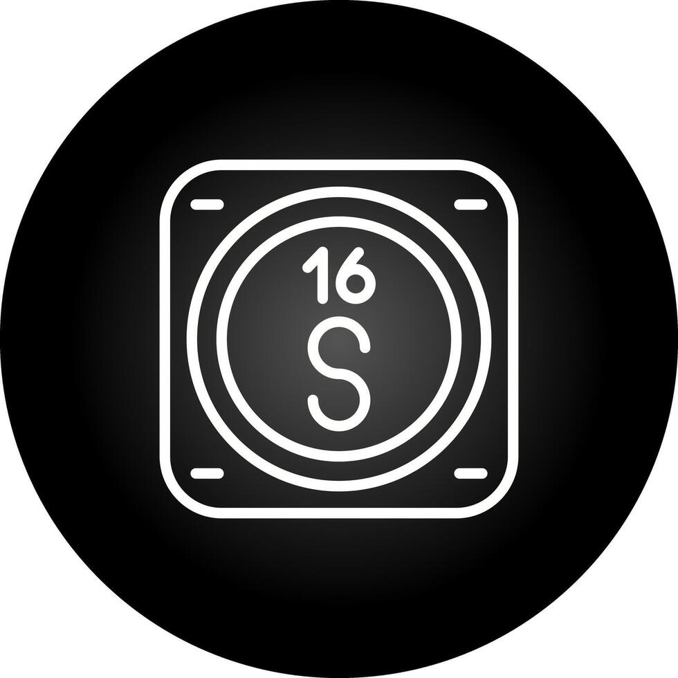 Sulfur Vector Icon