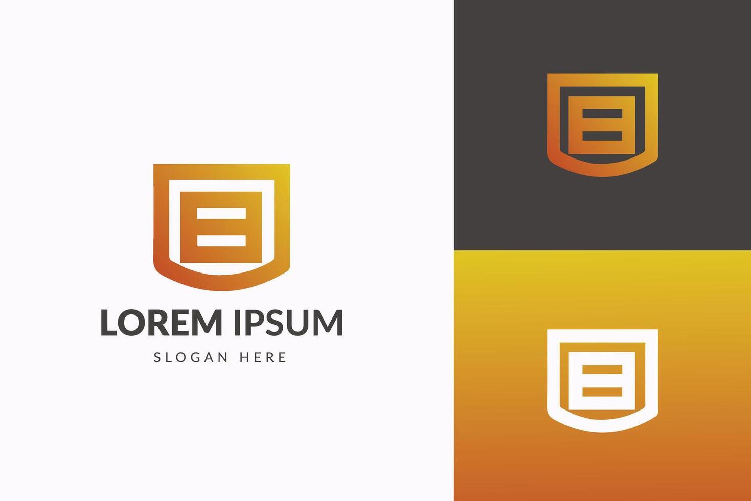 Modern Logo Design for Corporate Brand Identity on a Dual-Toned Background vector