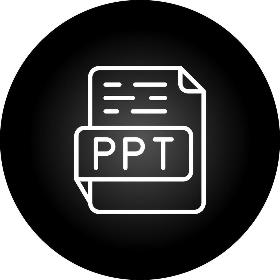 icono de vector de ppt