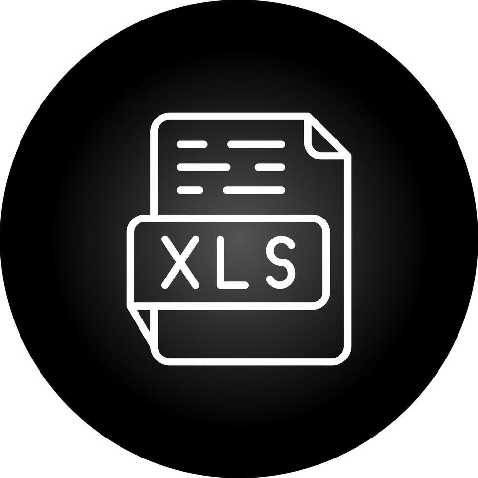 icono de vector xls