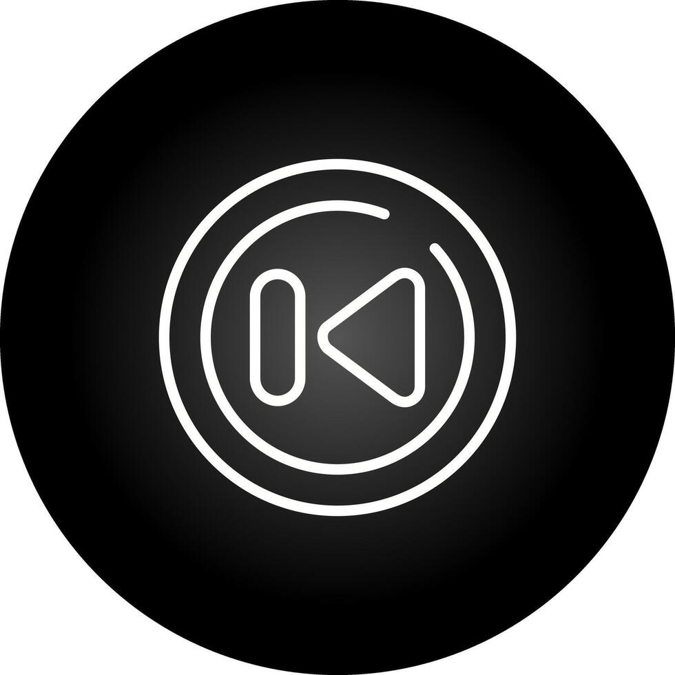 Rewind Circle Vector Icon