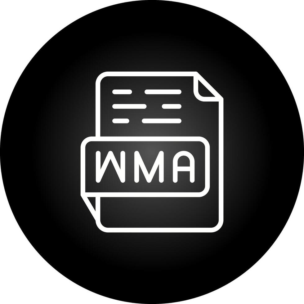 icono de vector de wma