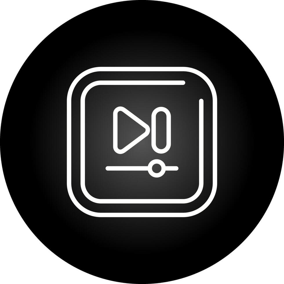 Video Next Track Square Vector icon