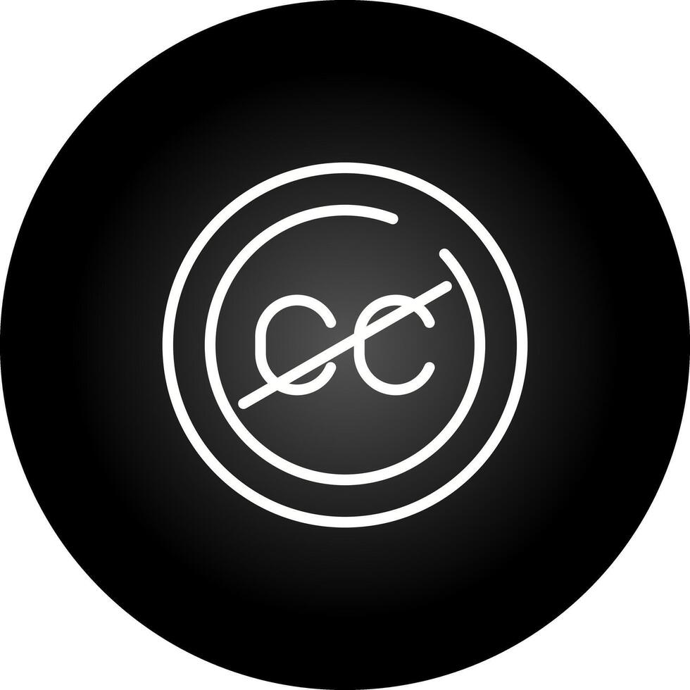 Closed Captions Circle Vector Icon