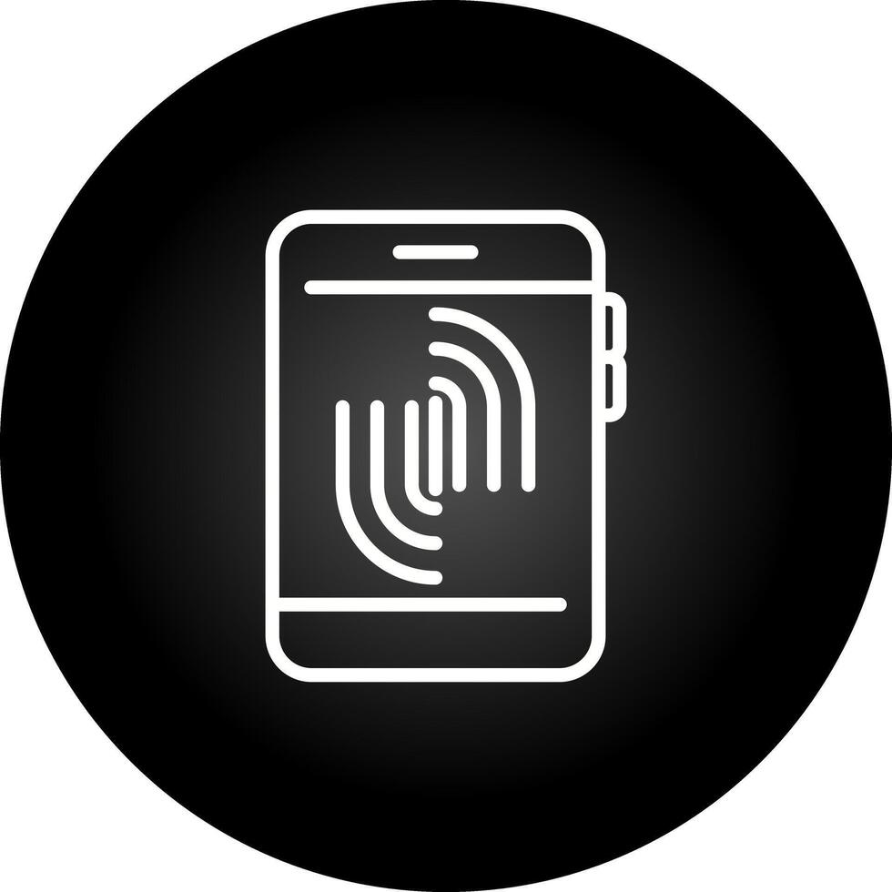 Fingerprint Scanning Vector Icon