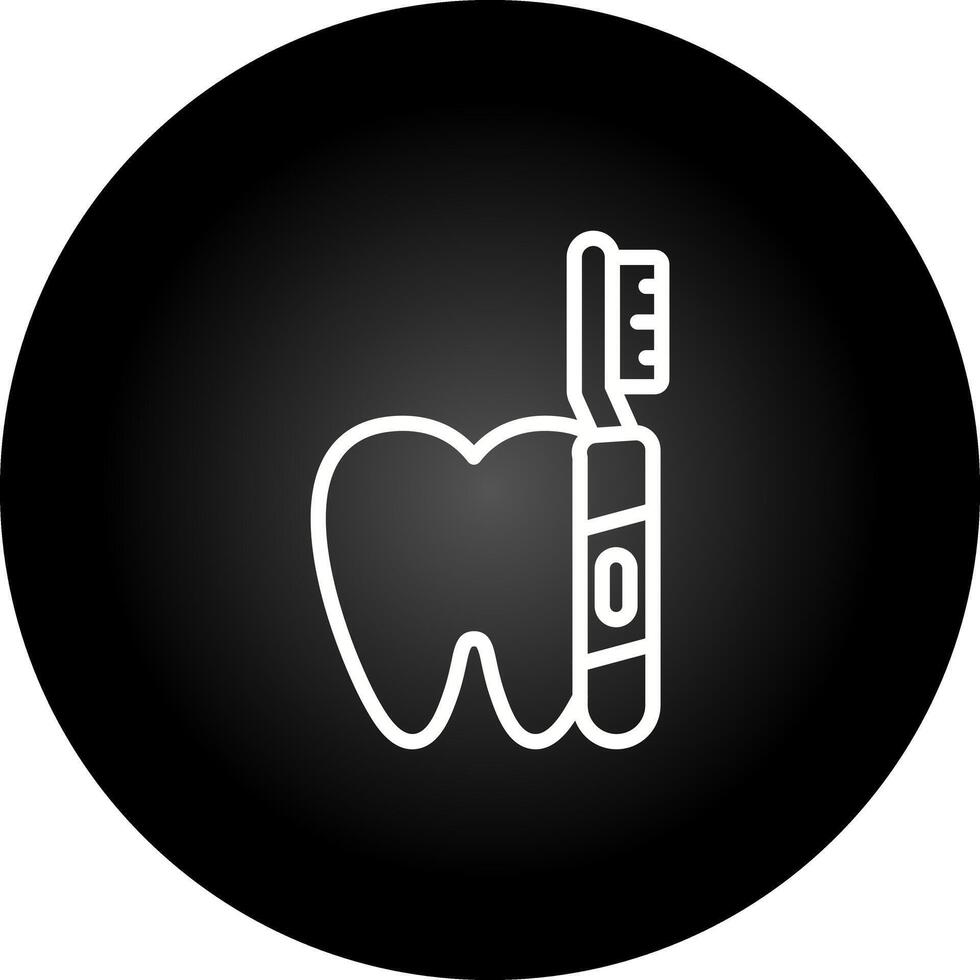 icono de vector de cepillo de dientes