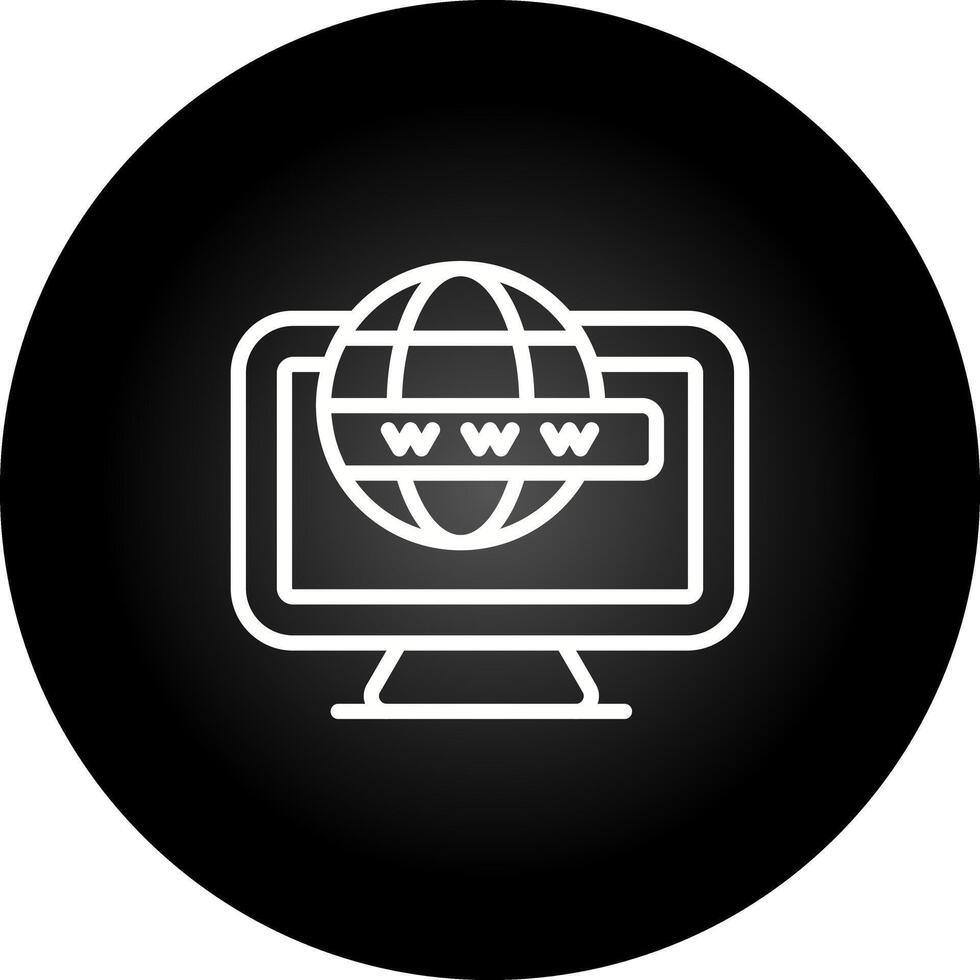 icono de vector de computadora