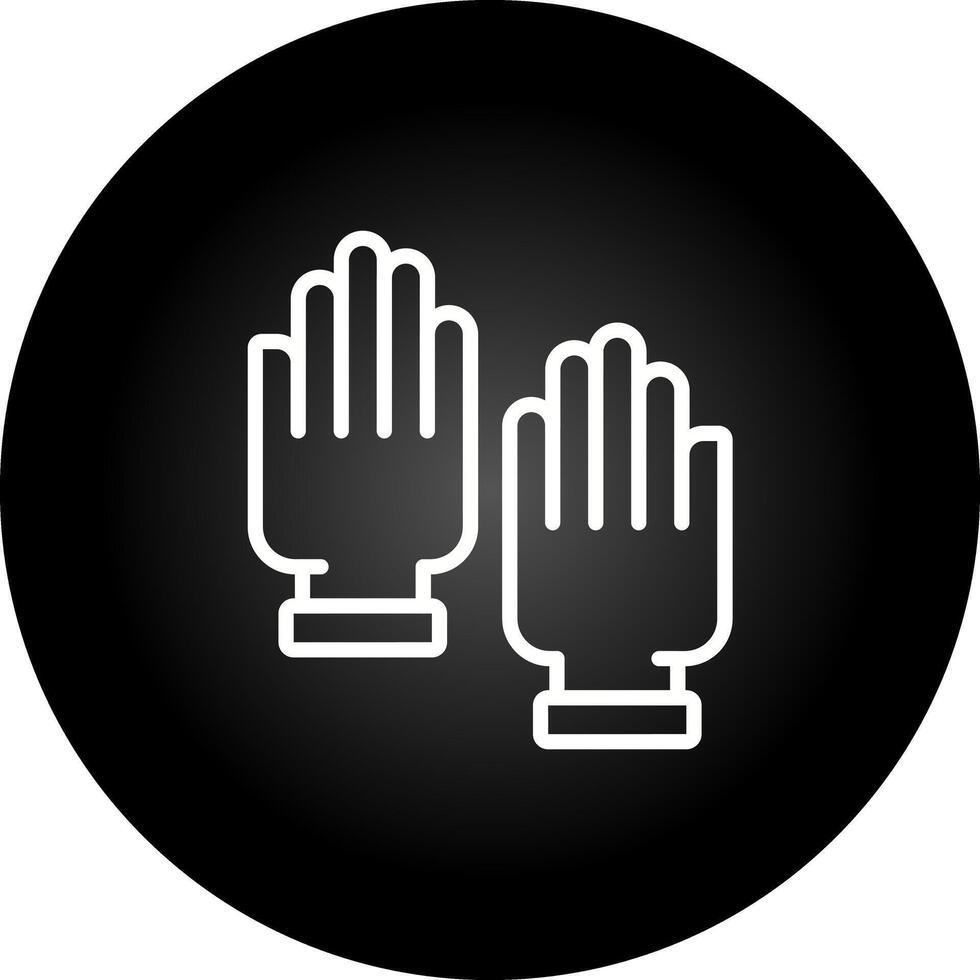 Rubber Gloves Vector Icon