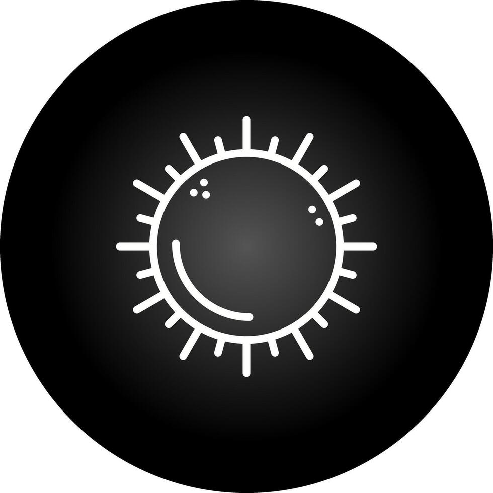 icono de vector de sol