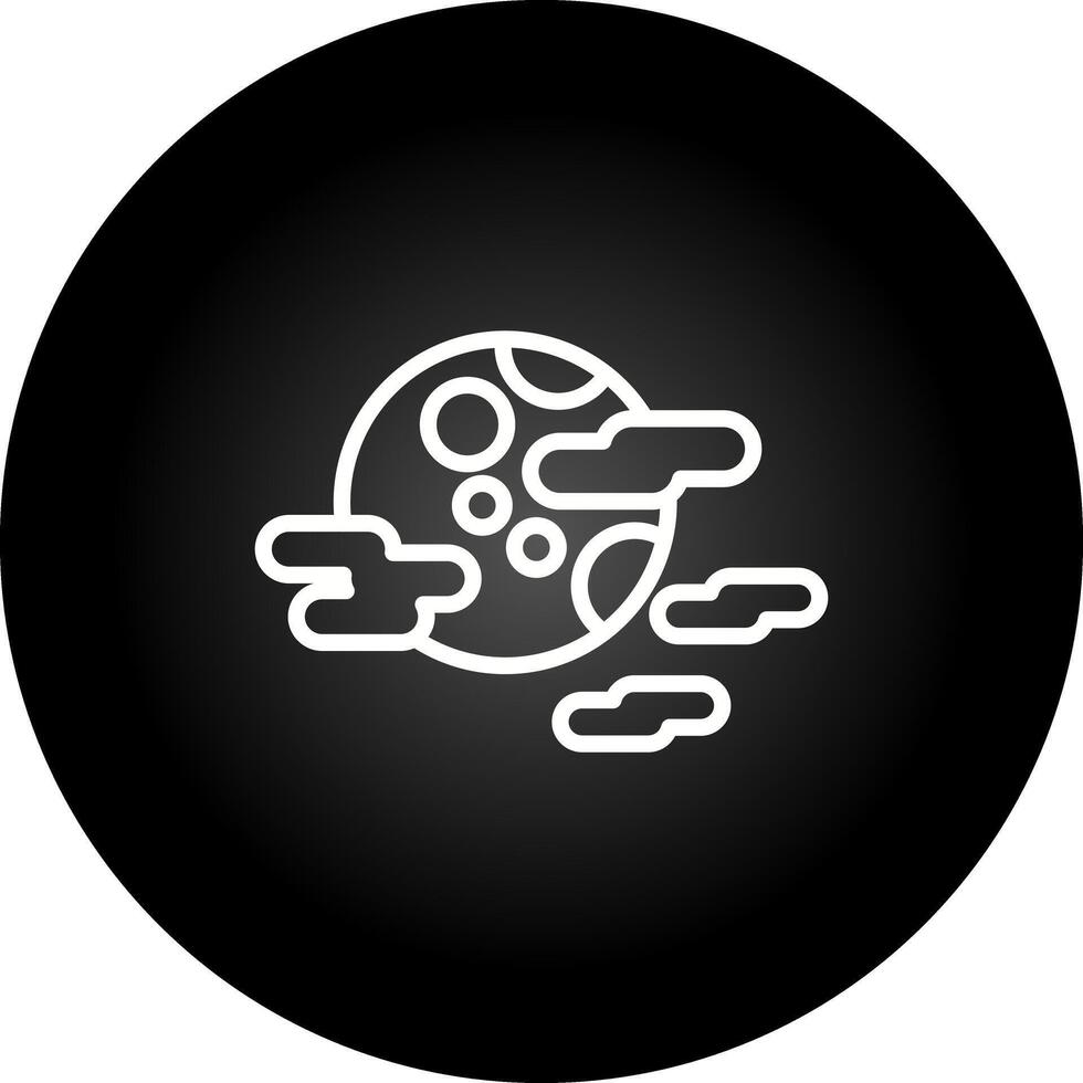 Cloudy Night Vector Icon