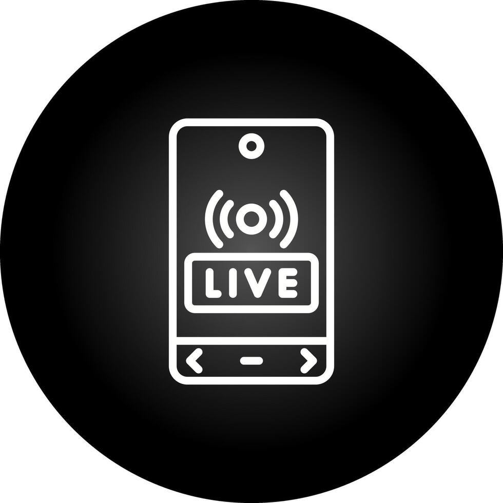 Live Streaming Vector Icon