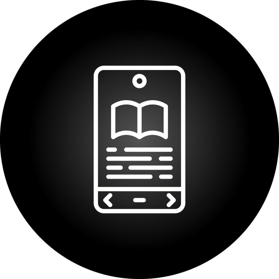 mi libro lector vector icono