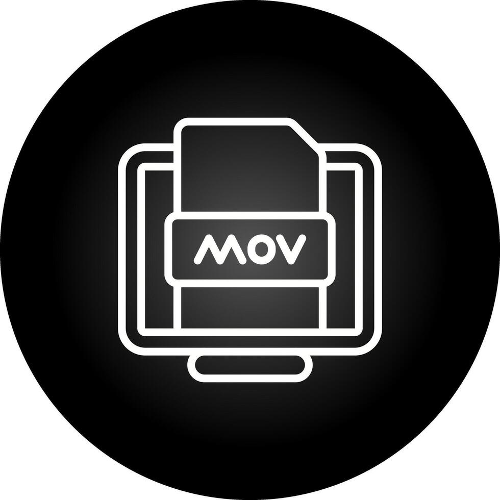 mov archivo vector icono