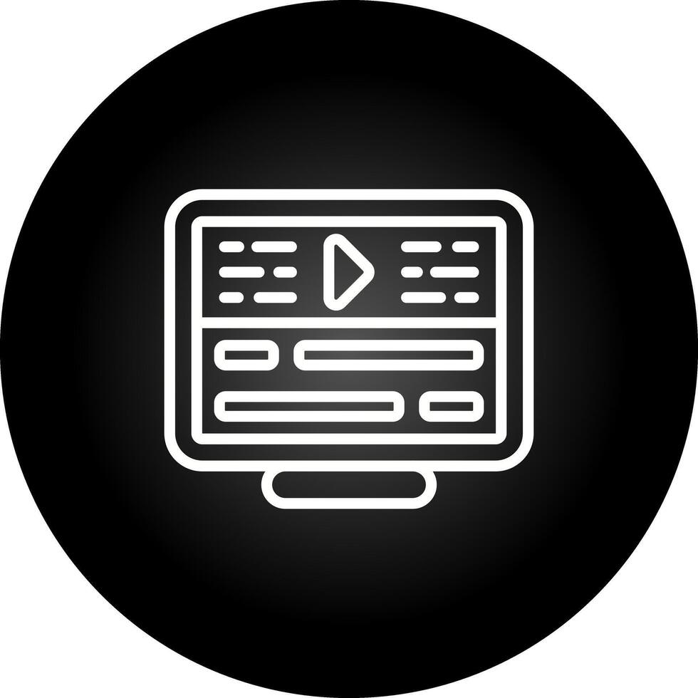 Video Editing Vector Icon