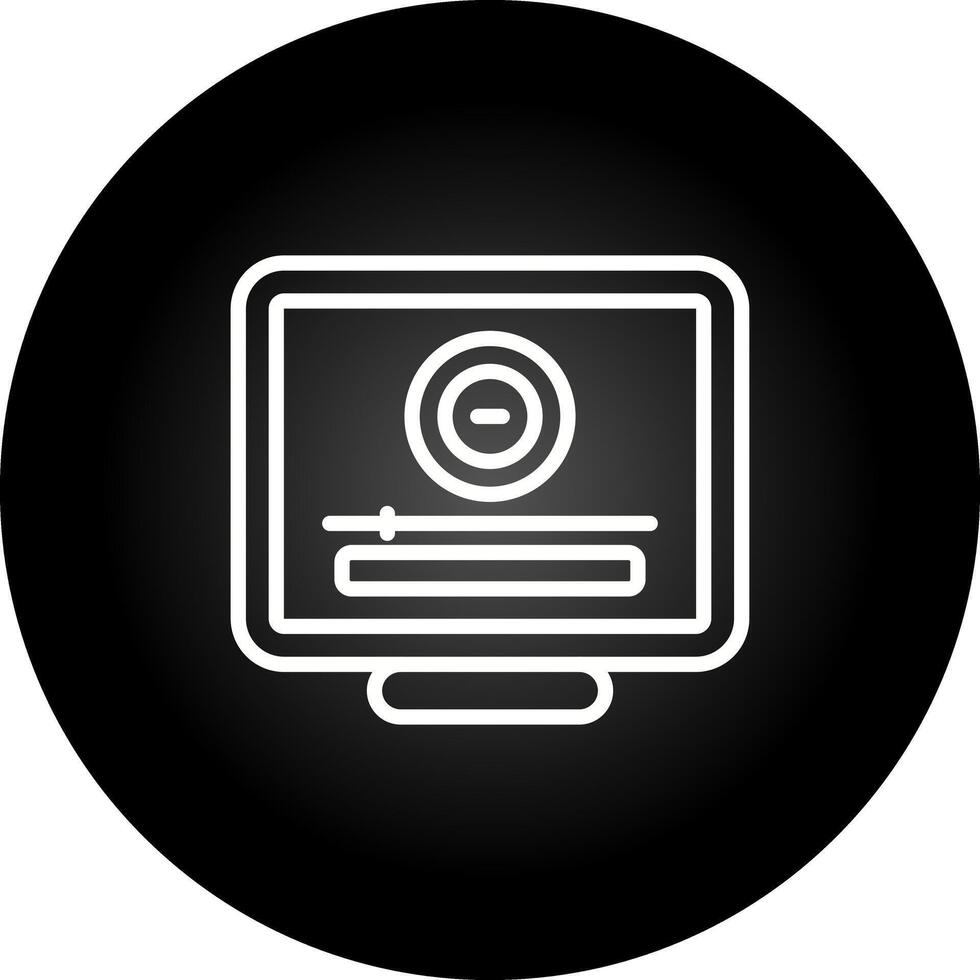 icono de vector de computadora de escritorio