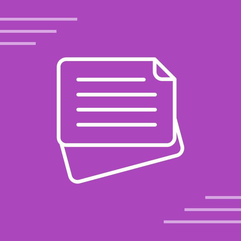 Sticky Note Vector Icon