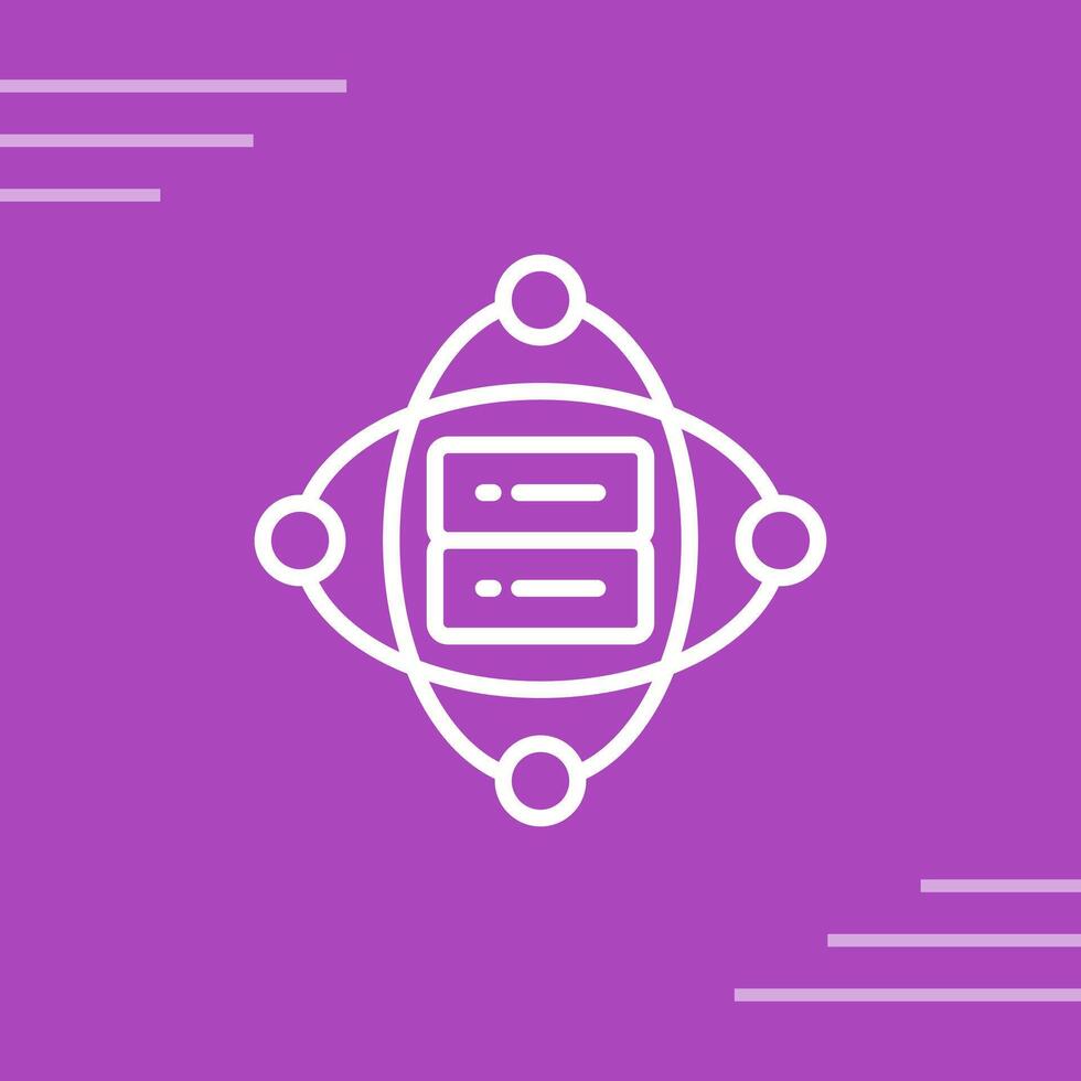 Cluster Server Vector Icon