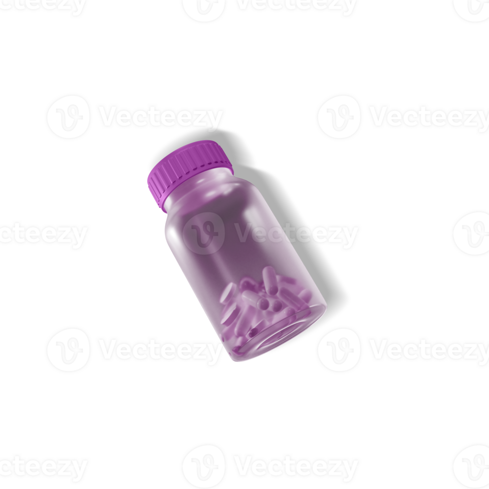 pastillas transparente botella png