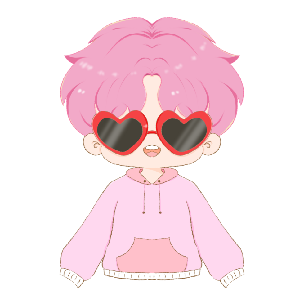 Cute boy for valentine png