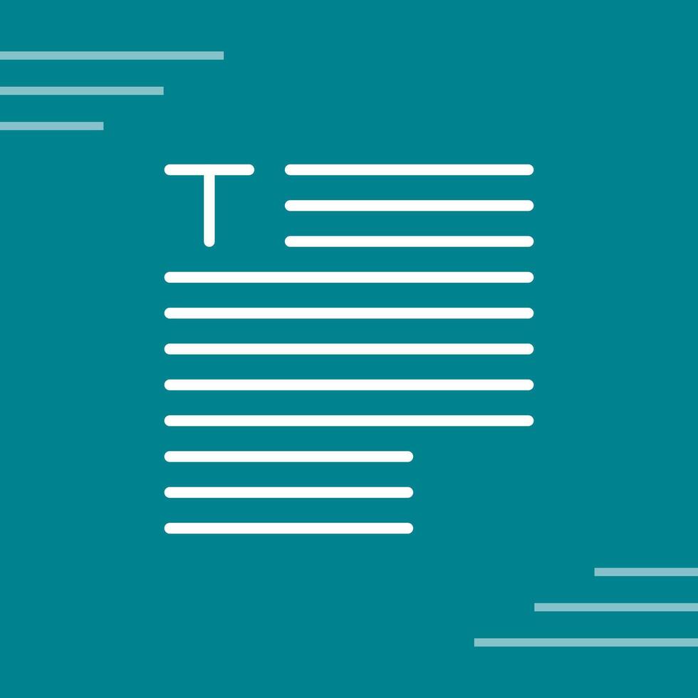 Typography Vector Icon